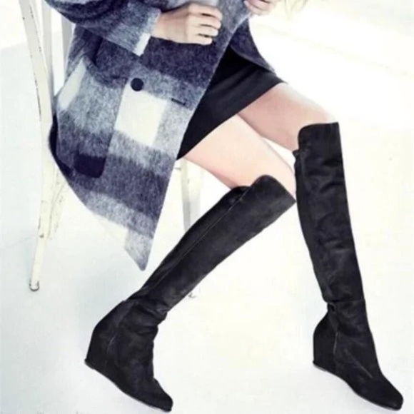 Stuart Weitzman Lander 5050 Suede Over Knee Boots - Picture 12 of 12